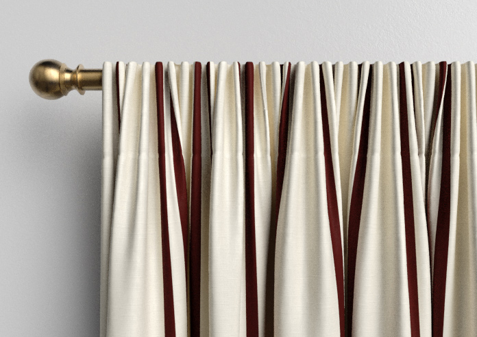 Winnies Stripe, Russet - Made to Measure Curtains - Image 9